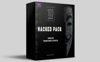 【PR预设】100种黑客攻击闪烁视觉特效叠加过渡动画 Premiere Pro HACKED PACK