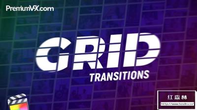 【FCPX插件】40组多屏多图网格分屏切换过渡转场预设 Grid Transitions