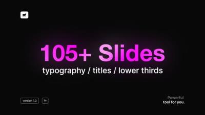 【PR模板】105种基本文字标题排版动画 Basic Typography Pack – for Premiere Pro