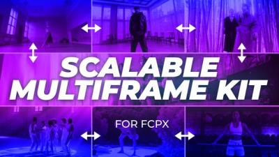 【FCPX插件】网格分屏视频多画面效果组合动画 Scalable Multiframe Kit