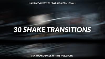 【PR预设】30种动感抖动摇晃转场过渡效果预设 Shake Transitions for Premiere Pro