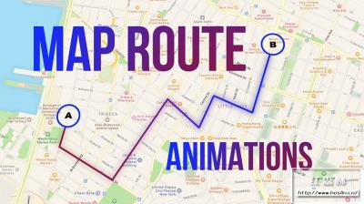 【FCPX插件】地图定点路径连线动画生成器 Map Route Animations