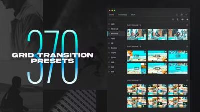 【AE脚本】370种创意多画面网格分屏动态组合切换转场过渡预设 Grid Transitions