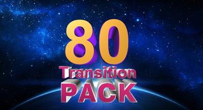 【视频素材】80个时尚图形遮罩转场动画 Transition Pack