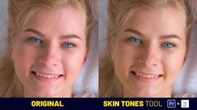 【PR模板/预设】123种人像皮肤修正调整美容工具PR预设 Skin Tones Tool