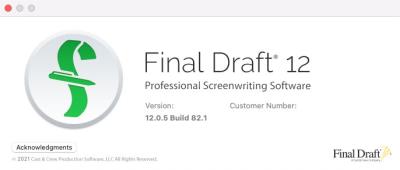 【软件】优秀的剧本编辑创作软件 Final Draft V12.0.5(82.1) Mac版