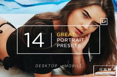 【LR预设】14个很棒的人像情绪摄影调色LR预设 14 Great Portrait Lightroom Presets + Mobile