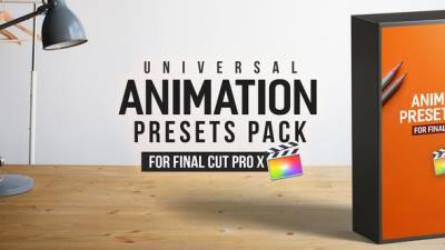 【FCPX插件】110个出入动画循环动作预设 Animation Presets Pack