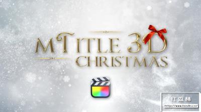 【FCPX插件】15个圣诞节日主题3D三维文字标题动画预设 motionVFX – mTitle 3D Christmas