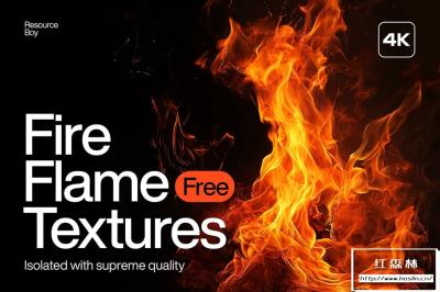 【图片素材】100张4K分辨率燃烧火焰火苗创意设计图片素材 Fire Flame Textures