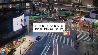 【FCPX插件】视频焦点景深渐变散焦通道模糊效果工具 Pro Focus