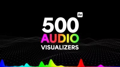 【AE模板】500款创意音频可视化动态音乐播放器动画 Audio Visualizers Pack