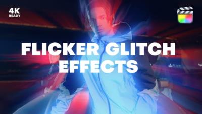 【FCPX插件】20种故障闪烁毛刺干扰视频特效 Flicker Glitch Effects