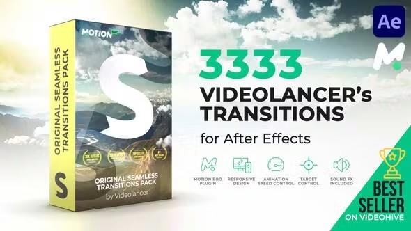 【AE脚本】3300组扭曲透视旋转超级无缝转场预设 Videolancer’s Transitions for After Effects v10.1