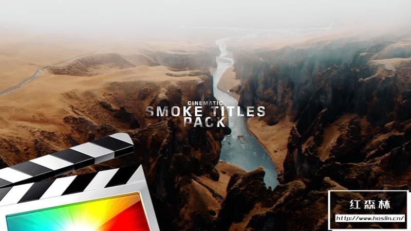 【FCPX插件】19种烟雾消散效果文字标题字幕条动画 Ryan Nangle – Cinematic Smoke Titles Pack