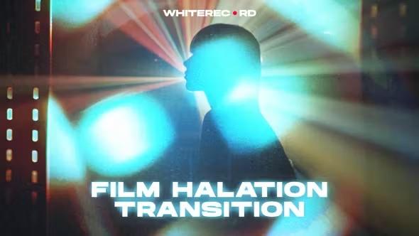 【PR模板】15种复古电影胶片漏光耀斑光效转场预设含音乐 Film Halation Transitions