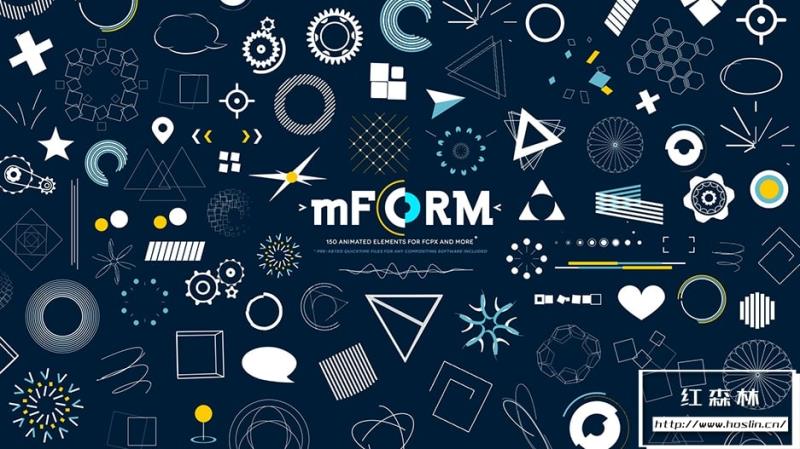 【FCPX插件】150种二维卡通可爱线条箭头动态图形元素视频动画 motionVFX – mForm